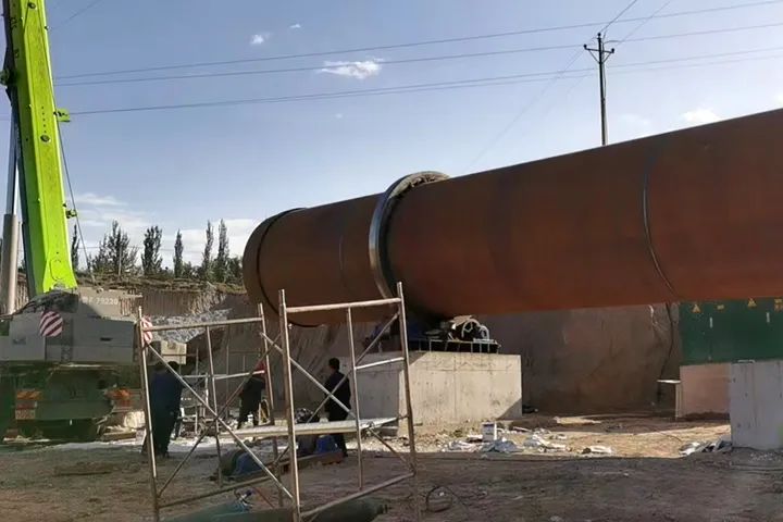 rotary dryer worksite