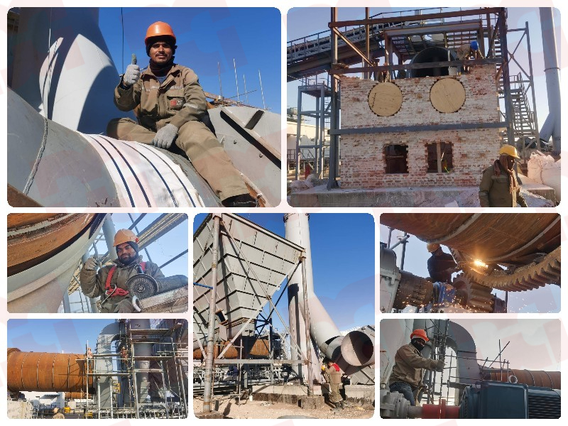 Ore dryer plant installation in UZ